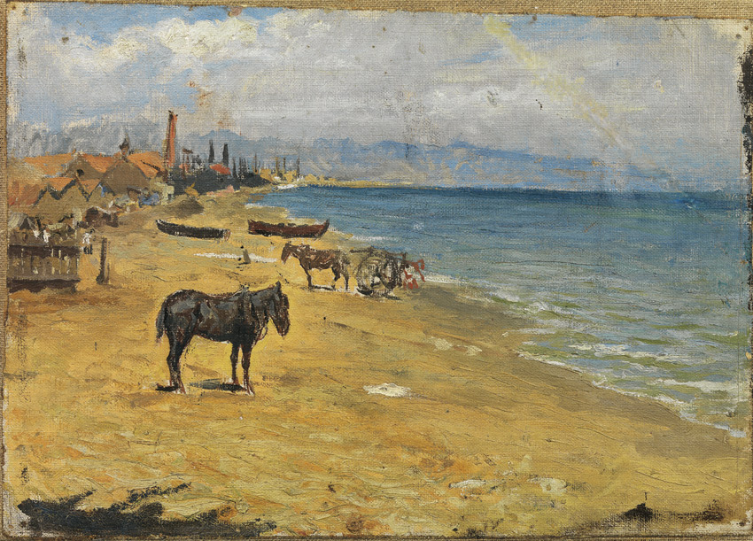 Pablo Picasso Beach Barceloneta Barcelona, 1896 Oil on canvas