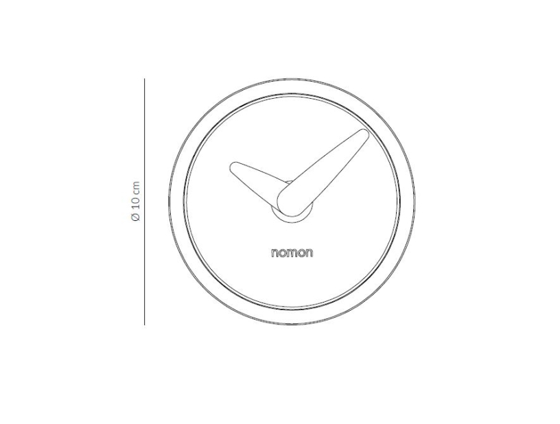 ÁTOMO - Modern and Elegant Table Clock by Nomon | Barcelonaconcept